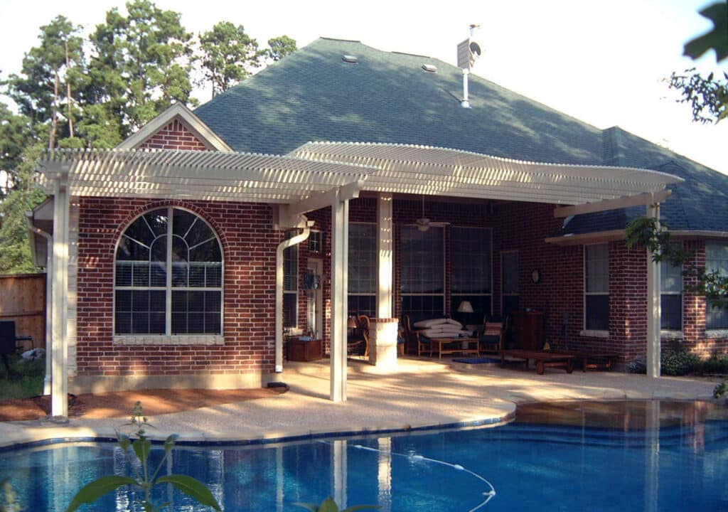 Custom Lattice Arbors and Pergolas Houston Custom lattice arbors and pergolas providing decorative shade structures by 21st Century Sunrooms Houston TX