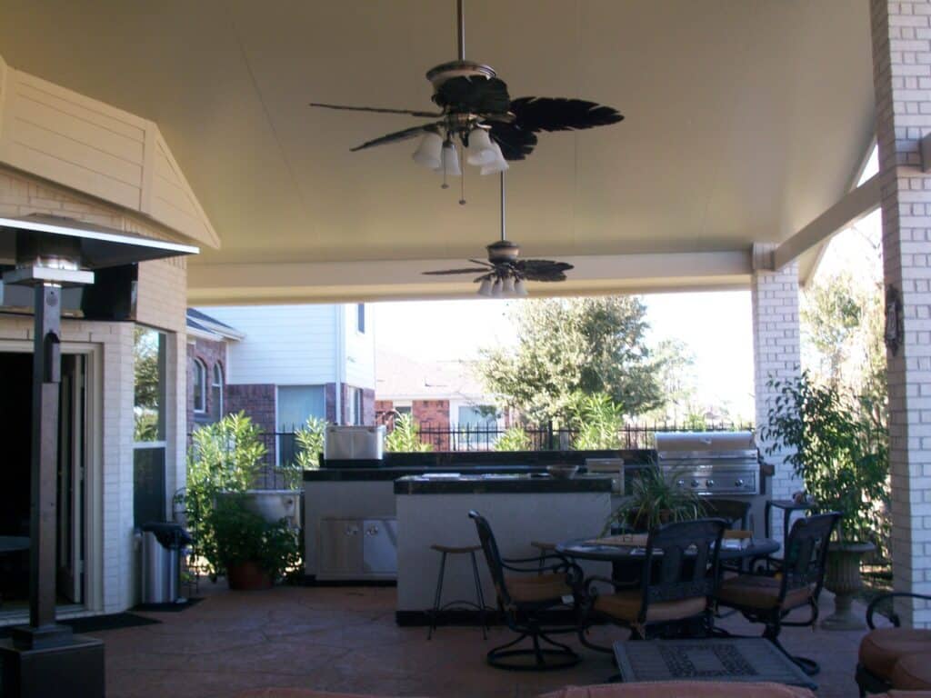 Custom Patio Cover Design Options Houston Custom patio cover designs tailored to match different home styles by 21st Century Sunrooms Houston TX