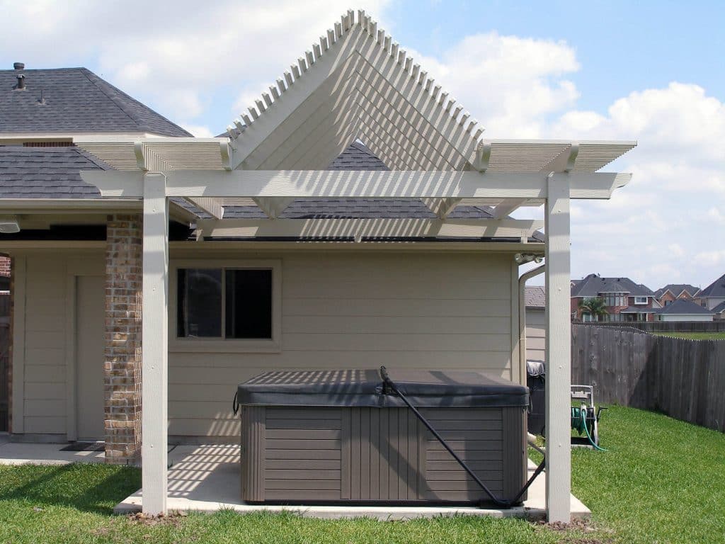 Lattice arbor and pergola structures with decorative lattice work by 21st Century Sunrooms Houston TX