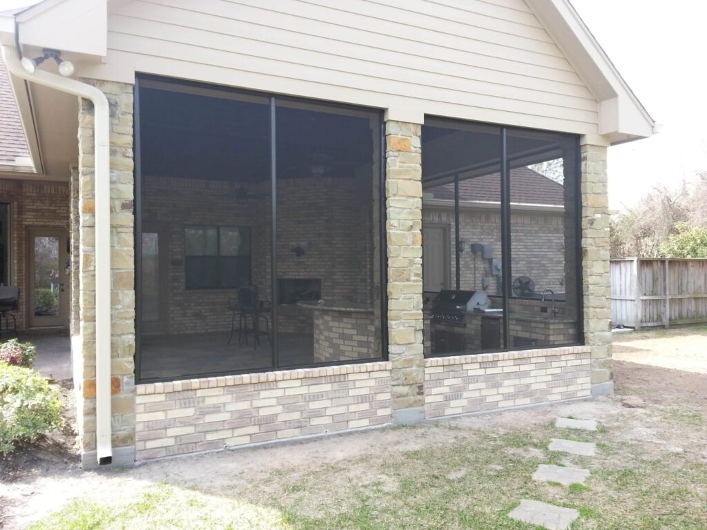 Patio enclosure solutions for Montgomery TX homes creating protected outdoor areas by 21st Century Sunrooms