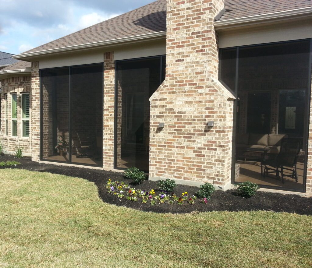 Portfolio of screen room installations with various designs by 21st Century Sunrooms Houston TX