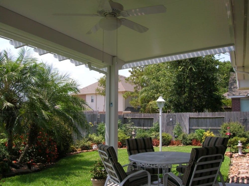 Quality Patio Covers for Houston Homes Quality patio covers with insulated construction providing outdoor protection by 21st Century Sunrooms Houston TX